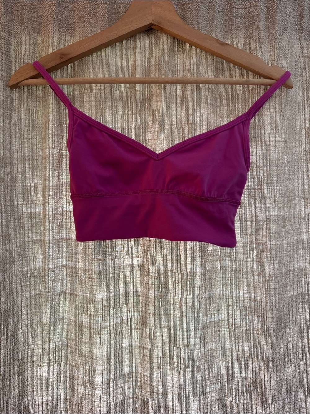 lululemon athletica V-Neck Bralette in Magenta
